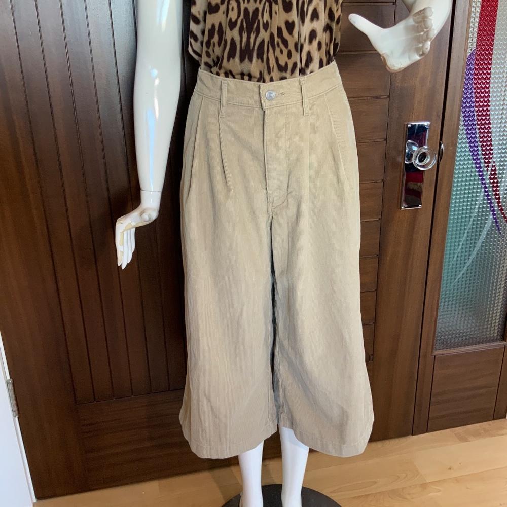 LEVI'S Premium Wide Leg Cropped Pant, Size 27